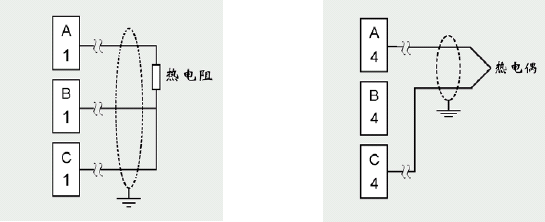 SWP-TSR200中長(zhǎng)圖彩色無紙記錄儀電阻輸入接線