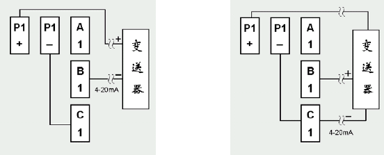 SWP-TSR200中長(zhǎng)圖彩色無紙記錄儀二線制變送器接線