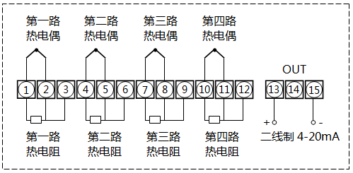 XTRM溫度遠(yuǎn)傳監(jiān)測(cè)儀接線(xiàn) XTRM溫度遠(yuǎn)傳監(jiān)測(cè)儀接線(xiàn)