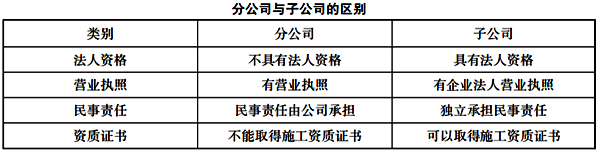 分公司與子公司 分公司與子公司