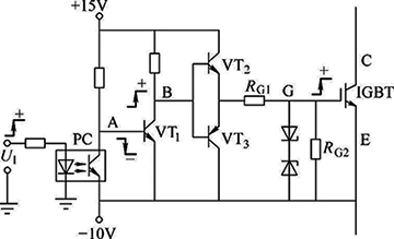帶光耦的IGBT驅動電路 帶光耦的IGBT驅動電路